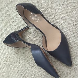 Women's Size 7.5 Franco Sarto Navy Heels